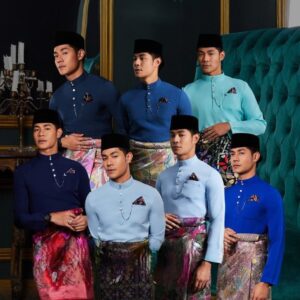 Baju Melayu Lelaki Senna Sky Blue