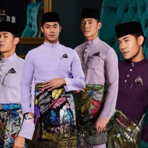 Baju Melayu Lelaki Senna Lilac Purple