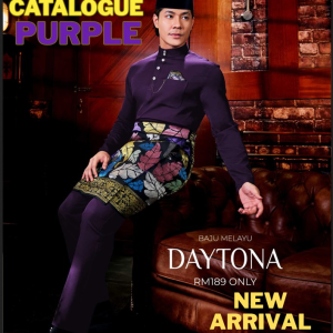 Baju Melayu Daytona Koleksi Purple